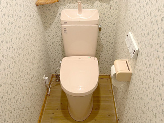 トイレリフォーム 毎日のお掃除が楽になるフチなしトイレ